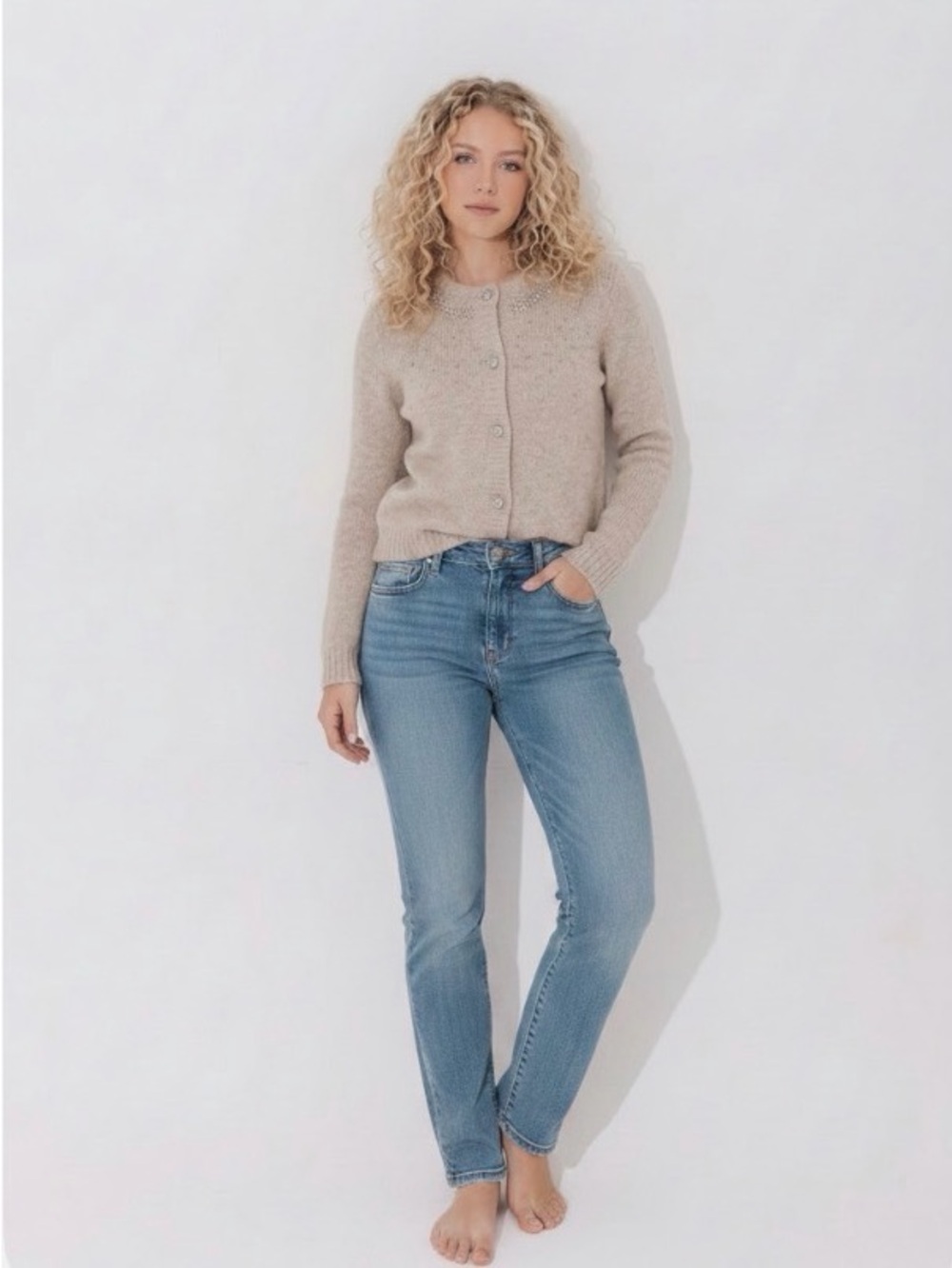 Zara Gray Women's Cardigan Sweater